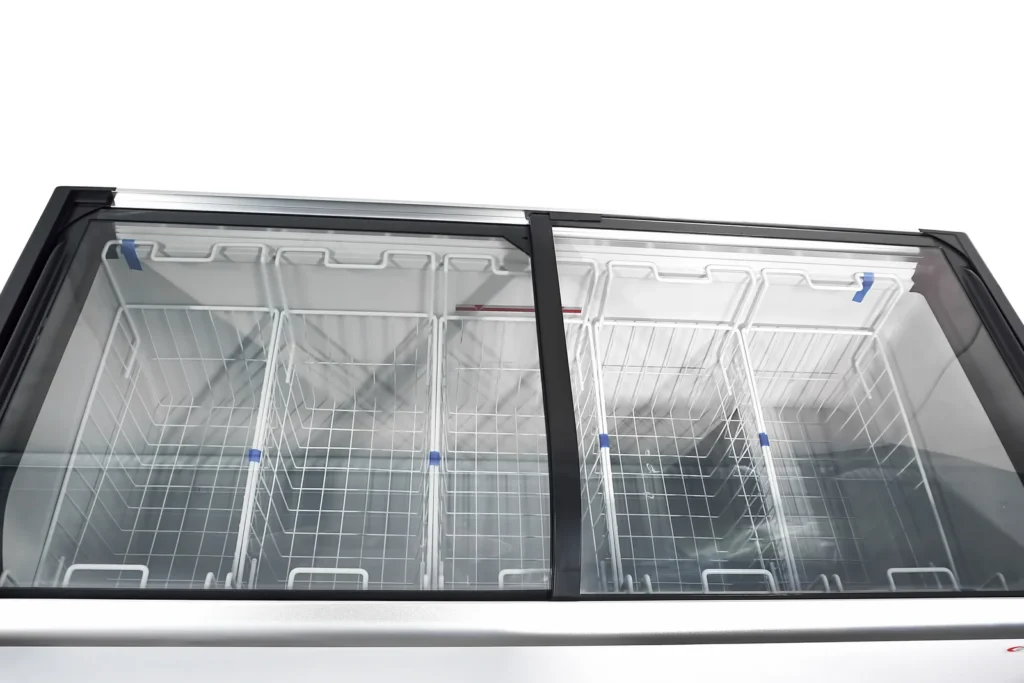 Genkraft Chest Freezer Curved Sliding Glass Top – view 4