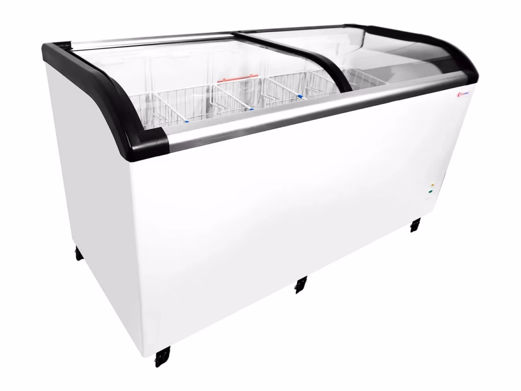 Genkraft Chest Freezer Curved Sliding Glass Top – view 5