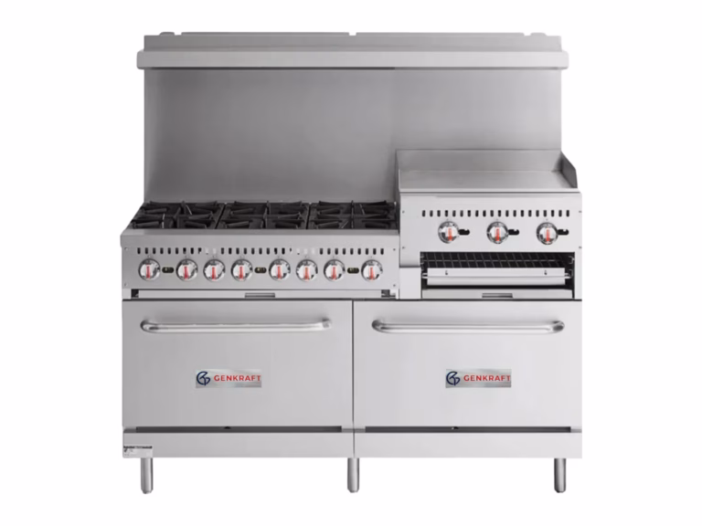 6 Burner Range with Two Ovens and 24-Inch Griddle