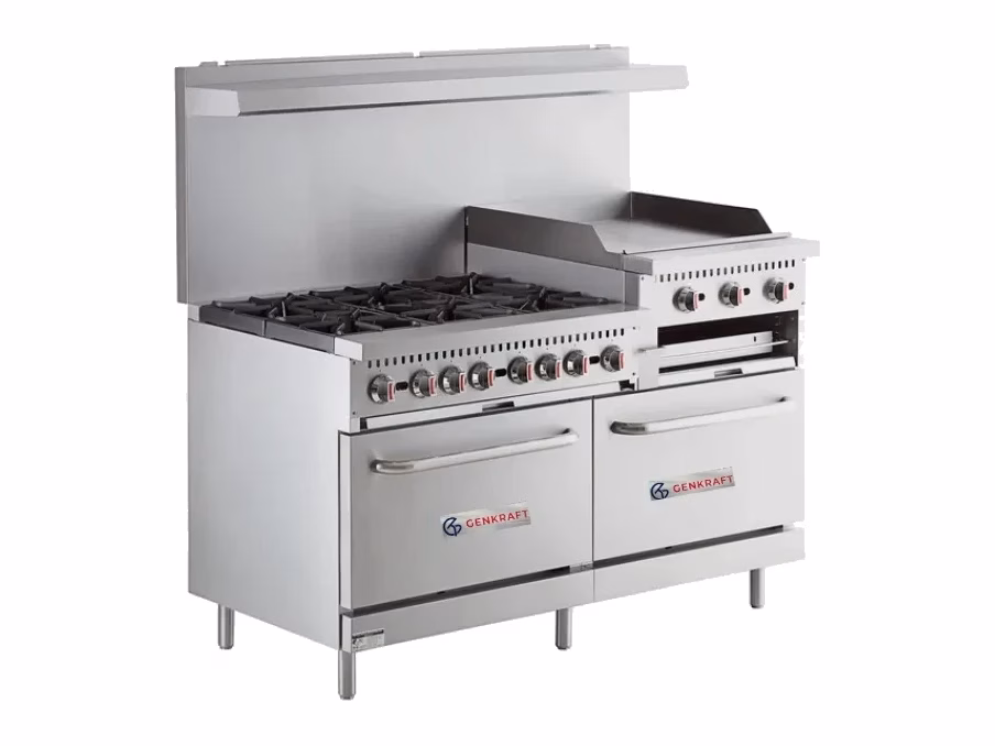 Genkraft 6 Burner Range with Two Ovens and 24-Inch Griddle – view 2