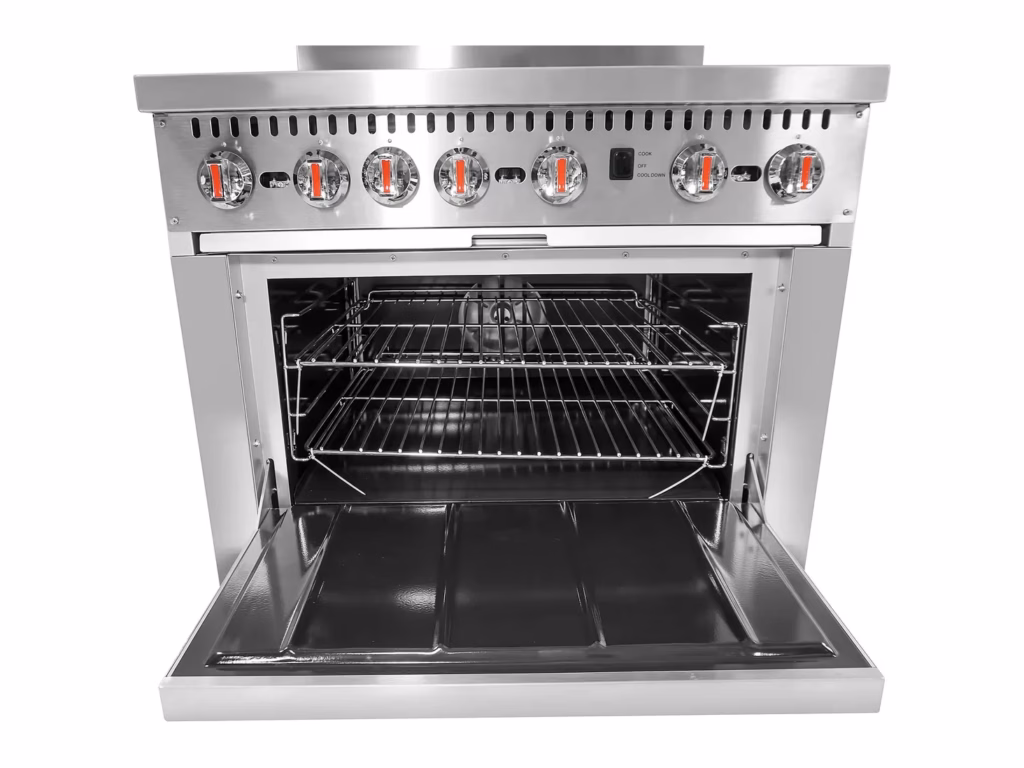Genkraft 6 Burner Range with Convection Oven – view 3
